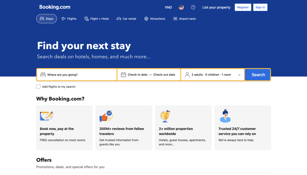 OTA trong khách sạn và direct booking
