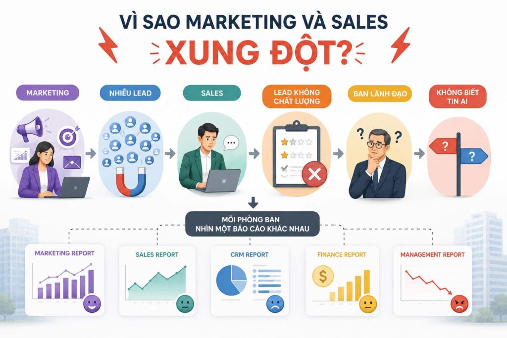 Dashboard Marketing và Sales Bất Động Sản