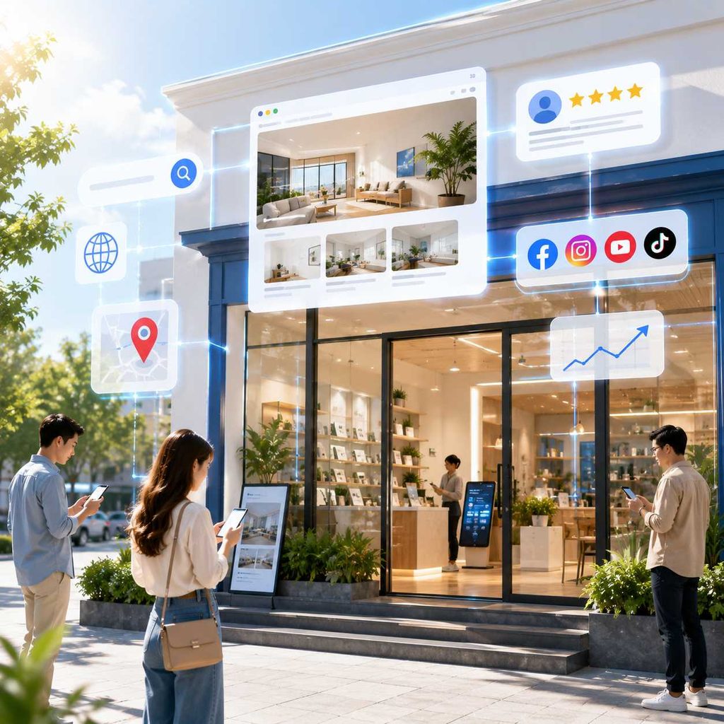 Mặt tiền số và văn phòng số ; Digital Front Door and Digital Office